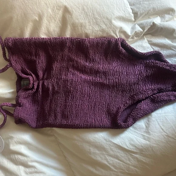 Hunza G Purple One Piece Swimwear - Picture 1 of 2